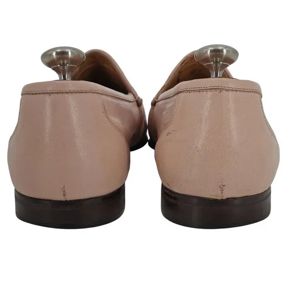 Vintage Pink Exotic Caiman Michele Loisi Italy Mens size 10D Dress Loafers Shoes - Picture 8 of 11